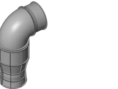 Turbine Kaplan Vertical Bulb 3D model