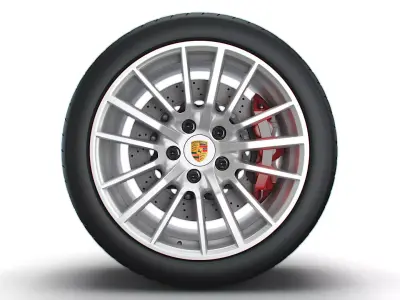Porsche 997 911 exclusive wheel 3D model