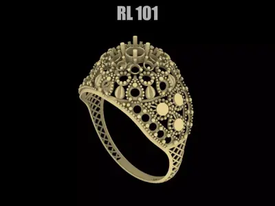 RL 101 TO 150 STONE RINGS COMPETE LOT 3D print model