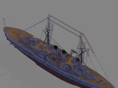 IJN Settsu 3D model
