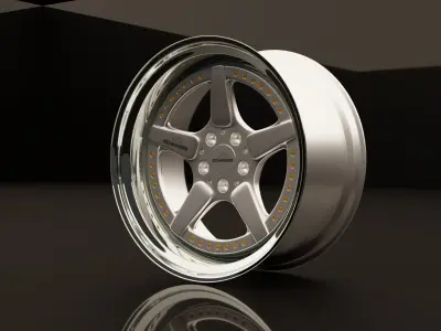 Car Rim 3D model by JustasR3D