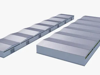 warehouse Low-poly 3D model