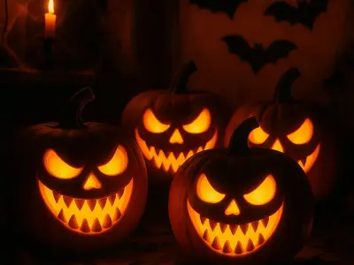 Evil Halloween Pumpkin  Free 3D print model