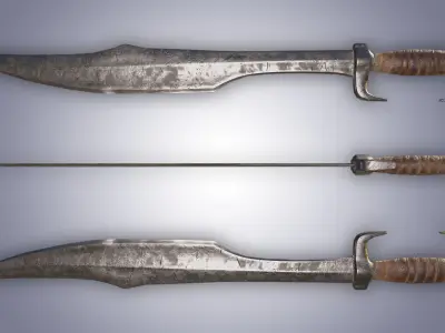 Spartan sword Low-poly 3D model purchase
