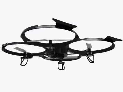 Drone Quadcopter UDI U818A Low-poly 3D model