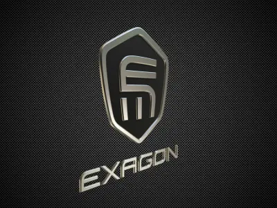 exagon logo 3D model