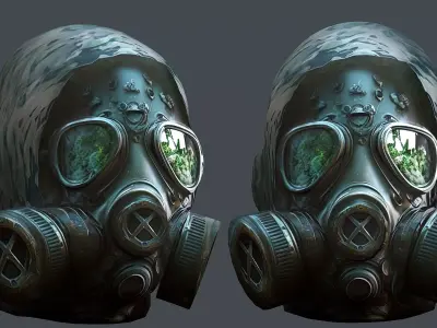Helmet 3d model military combat Military Low-poly Low-poly 3D model 16