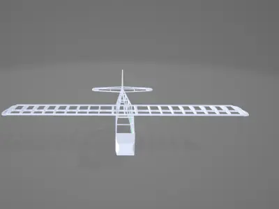 3D Printable Disassembled Light Aircraft  3D print model
