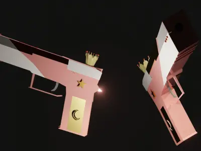 Weapon Cute pink weapon 3D model