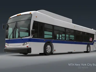 MTA New York City Bus 3D model purchase