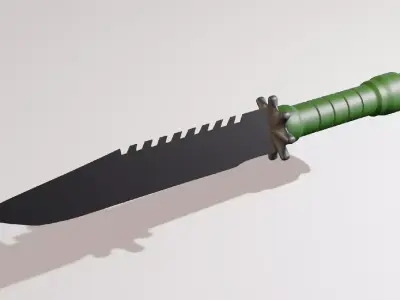 MILITARY KNIFE LOW POLY - READY TO PLAY Low-poly 3D model
