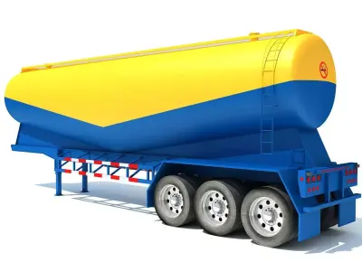 Tanker Trailer 3D model purchase