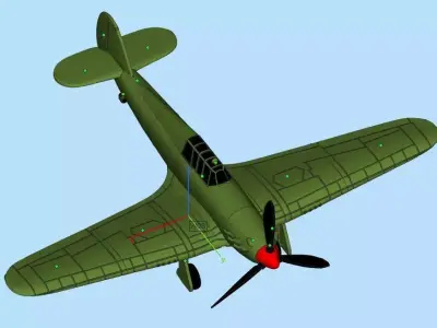 Hawker Hurricane 3D print model buy