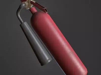 Fire Extinguisher Low-poly 3D model 22