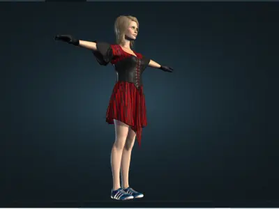 ANA T POSE CHATACTER 3D model