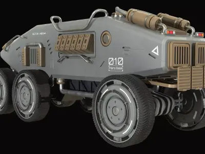 Mars Rover-1-Grey 3D model