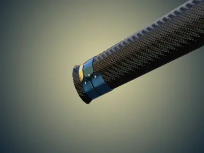 Vibrosonic katana Low-poly 3D model