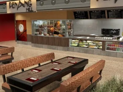 Full Detailed Asian Restaurant 3D model