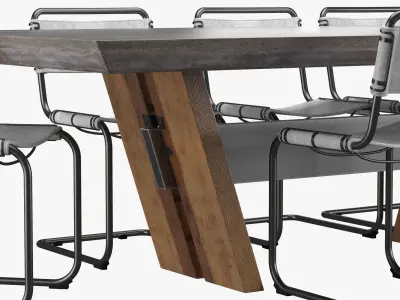 Westside Table 3D model