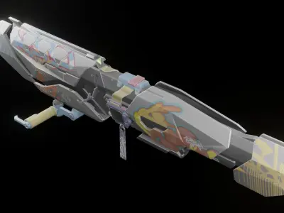 Raze RPG - Rigged Low-poly 3D model