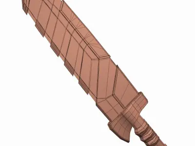 Fantasy Greatsword Destiny 3D model