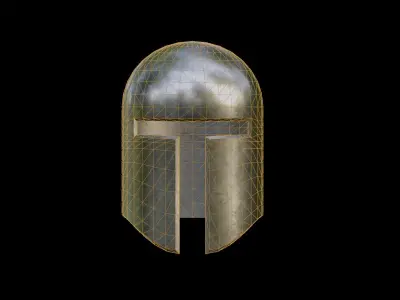 Medieval Helmet Low-poly 3D model