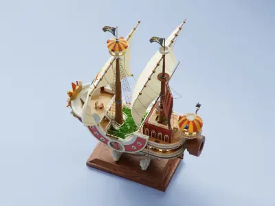 One Piece Thousand Sunny Go Grand Ship 3D model