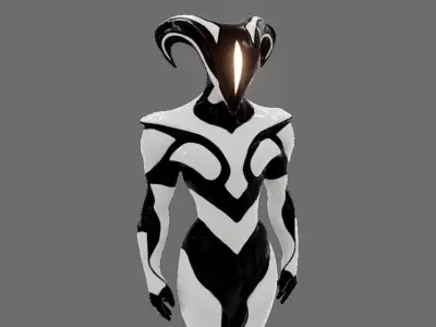 Sci-Fi Creature Statue 3D print model
