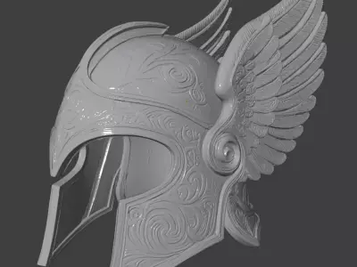 VALKYRIE WINGED HELMET 3D print model
