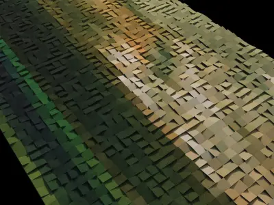 wooden decoration wall Free 3D model