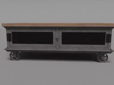 Iron Dresser On Wheels 3D model