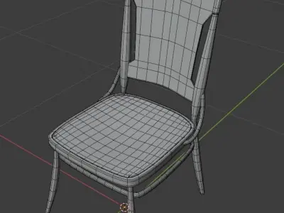Antique Chair 01 Free low-poly 3D model