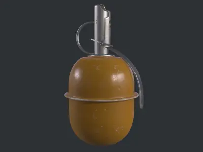 Russian Grenade RGD5 Low-poly 3D model