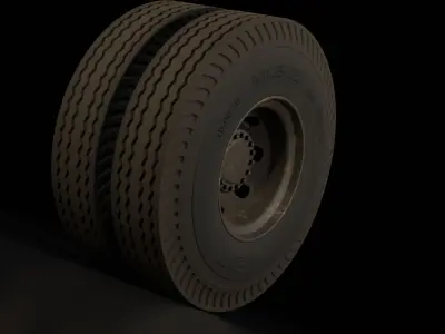 Dirty Tires Free 3D model