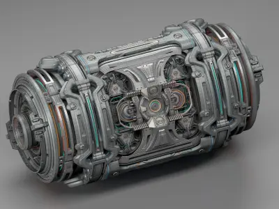 Sci-Fi Element Kitbash 2 of 6 3D model
