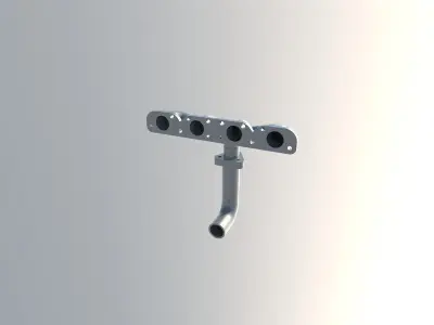 Exhaust Manifold Low-poly 3D model