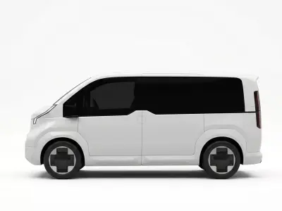 2026 Kia PV5 Passenger Low-poly 3D model