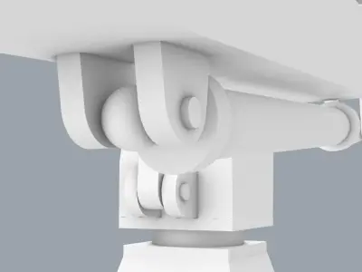 Palfinger Loading Crane Low-poly 3D model