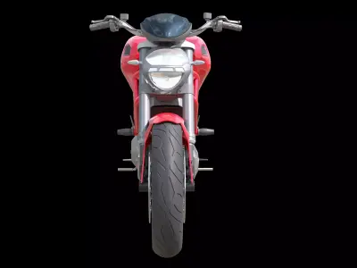 Ducati Monster Low-poly 3D model