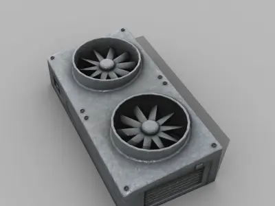 Rooftop Airconditioner Unit 3D model