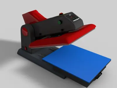 Automatic Flatbed Heat Press Machine Free 3D model