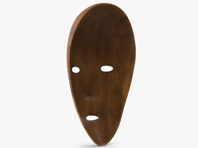  African Mask 6 Wood 