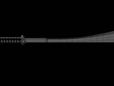 Stylized blade made in blender  3D model