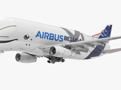 Airbus Beluga XL A330 743L Rigged 3D Model