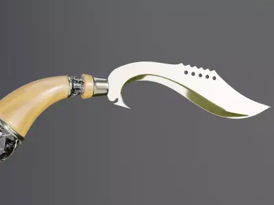 Kujang OBJ FBX 3D model