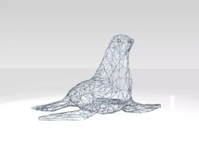 Seal Wireframe 3D model