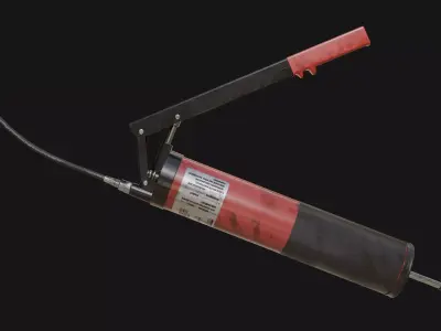 Grease Gun Low-poly 3D model purchase