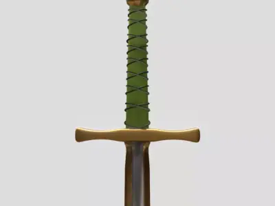 Sword Low-poly 3D model 30