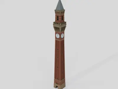 Joseph Chamberlain Memorial Clock Tower 3D model