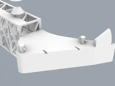 Koseq Sweeping Arm  Low-poly 3D model